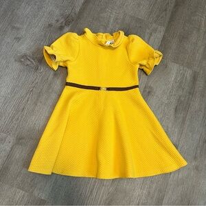 Janie & Jack Yellow Quilted Dress